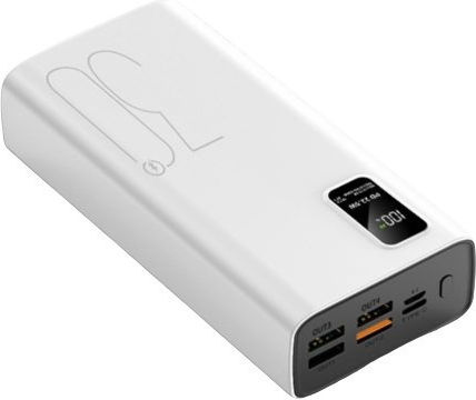 ET-Q8 Power Bank 30000mAh 22.5W with 4 USB-A Ports and USB-C Port Power Delivery White view 1