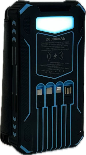 Pyramid International Solar Power Bank 20000mAh 15W with 2 USB-A Ports and USB-C Port view 4