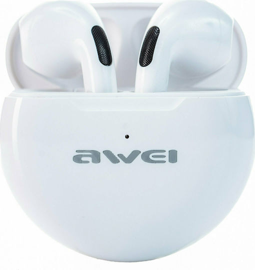 Awei T17 Mini Earbud Bluetooth Handsfree Earphones with Charging Case White view 4