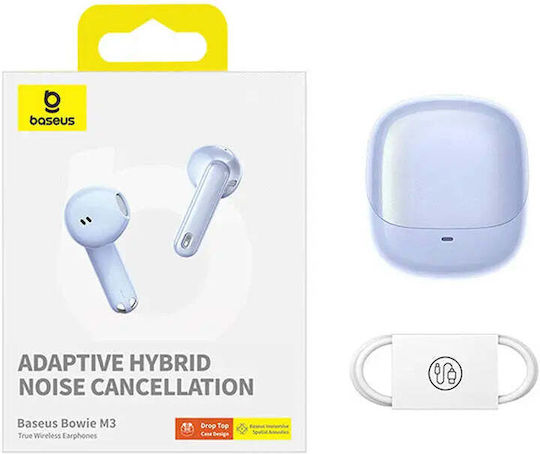 Baseus Bowie M3 Earbud Bluetooth Handsfree Earphones with Charging Case Blue view 6