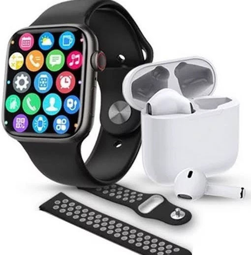 T55 Pro Max Aluminium Smartwatch with Heart Rate Monitor (Black)