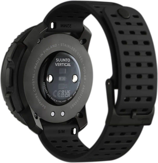 Suunto Vertical Solar Stainless Steel 49mm Waterproof Smartwatch with Heart Rate Monitor (Black) view 3
