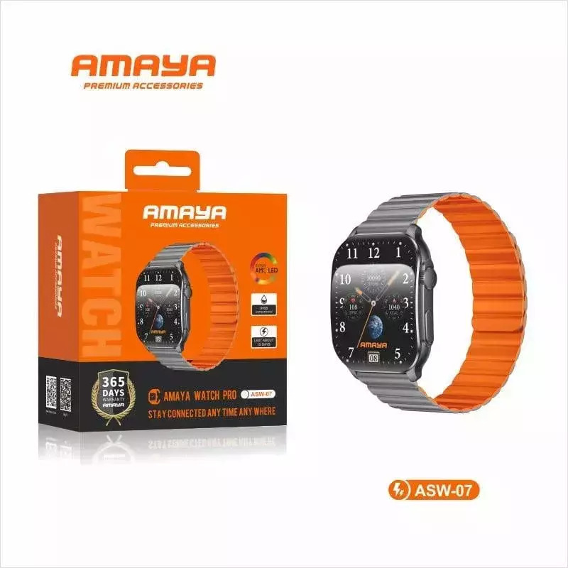 Amaya Pro Smartwatch with Heart Rate Monitor (Gray) view 1