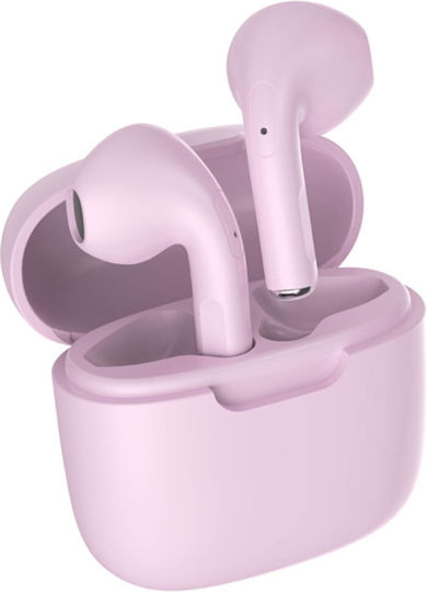 Bigben Interactive In-ear Bluetooth Handsfree Earphones with Charging Case Pink view 2