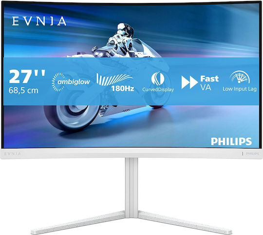 Philips 27M2C5201L VA Curved Gaming Monitor 27" FHD 1920x1080 180Hz with Response Time 1ms GTG