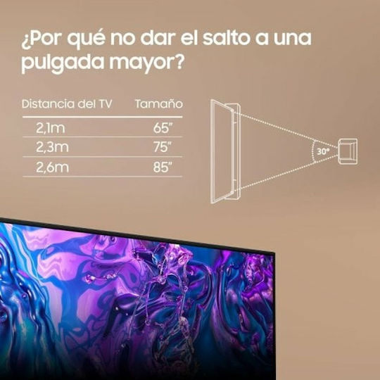 Samsung Smart Television 55" 4K UHD QLED TQ55Q77DATXX HDR (2024) view 6