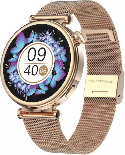 Kiano Watch Style 41mm with Heart Rate Monitor (Gold/White) view 8