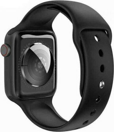 Hoco GA09 Plus Smartwatch with Heart Rate Monitor (Black) vista 3