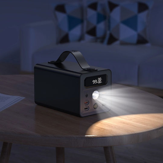 Hoco J138 Power Bank 60000mAh 22.5W with 3 USB-A Ports and 2 USB-C Ports Power Delivery / Quick Charge 3.0 Black view 2
