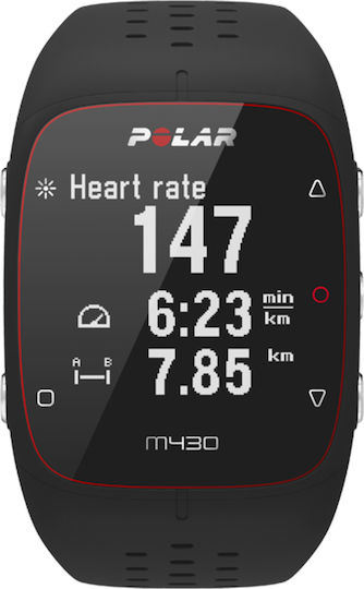 Polar M430 HR 40mm Waterproof Smartwatch with Heart Rate Monitor (Black) view 4