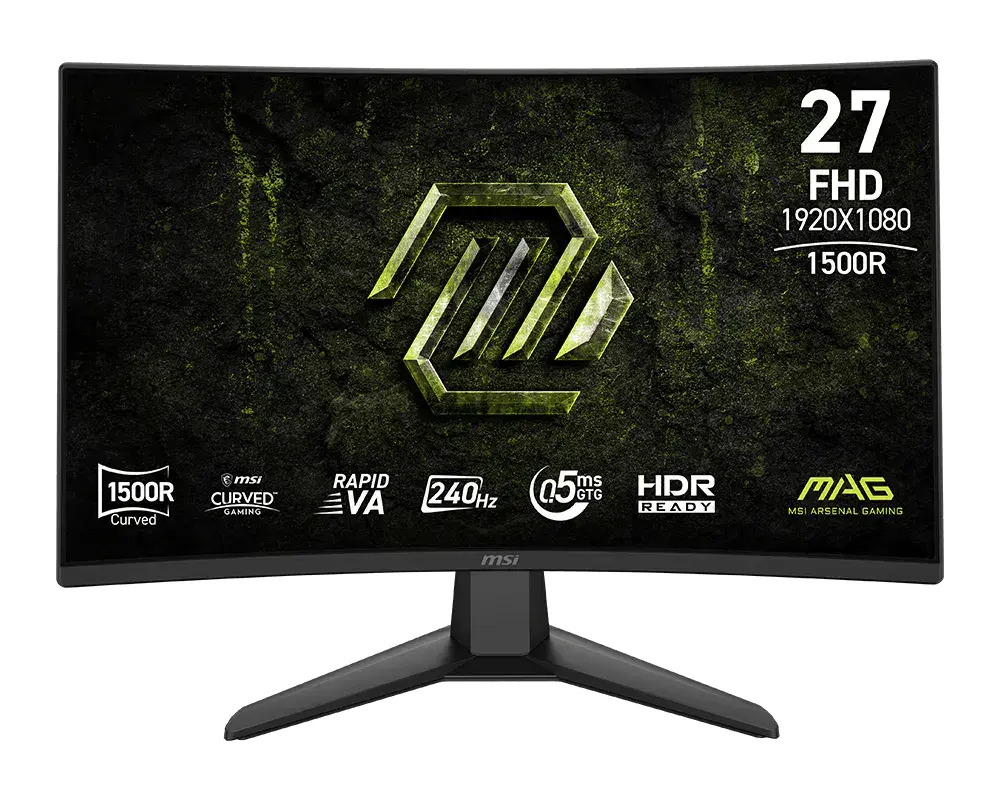 MSI MAG 274CF X24 VA HDR Monitor 27" FHD 1920x1080 240Hz with 0.5ms Response Time GTG