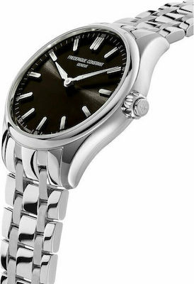 Frederique Constant Gents Vitality 42mm Waterproof Smartwatch with Heart Rate Monitor (Silver Stainless Steel Bracelet) view 2