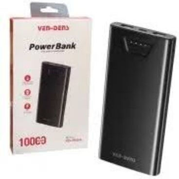 Ven-Dens VD-PB041 Power Bank 10000mAh with 2 USB-A Ports Black