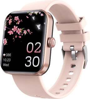 F57l 1.91 Inch Color Screen Smart Watch Support Heart Rate Monitoring Blood Pressure Monitoring Pink view 1