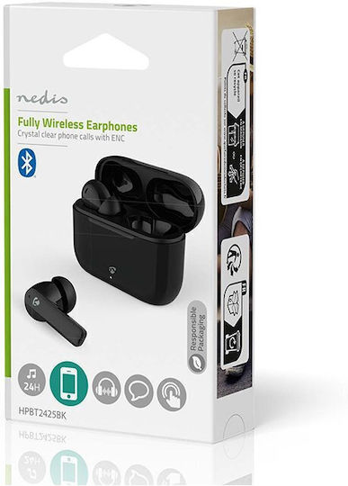 Nedis HPBT2425BK In-ear Bluetooth Handsfree Earphones with Charging Case Black vista 4