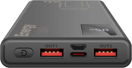 Obal:Me EnergyPulse Power Bank 10000mAh 22.5W with USB-A Port and USB-C Port Black view 3
