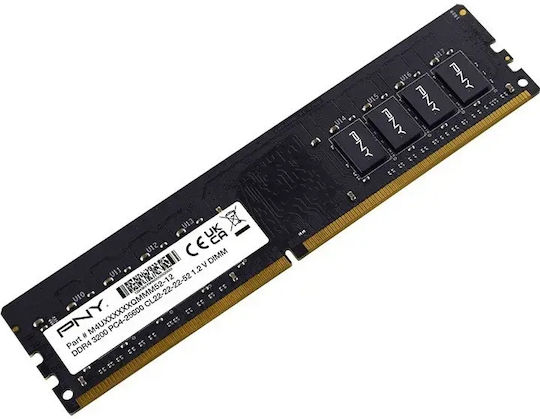 PNY DDR4 With Module 1x8GB And Speed 2666 For Desktop MD8GSD42666-SB view 3