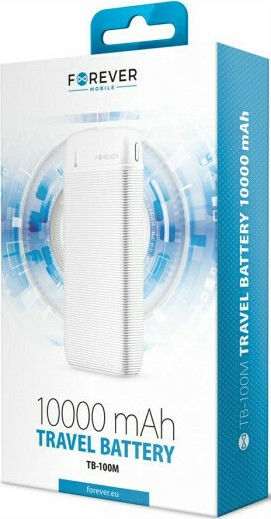 Forever TB-100M Power Bank 10000mAh White view 3