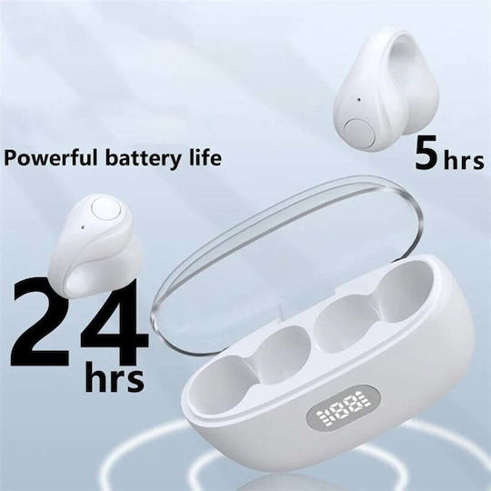F50 Earbud Bluetooth Handsfree Earphones with Charging Case White view 4
