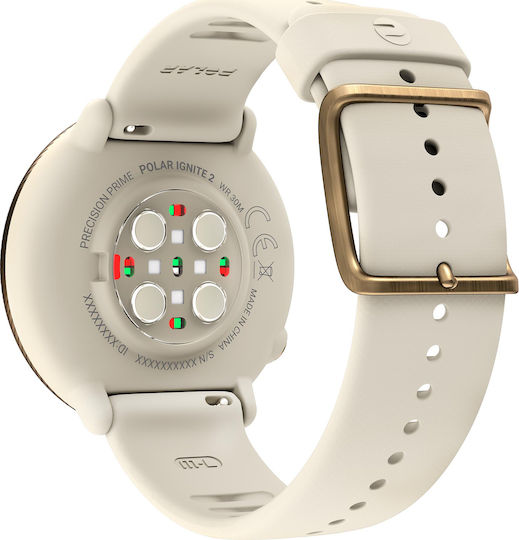 Polar Ignite 2 Stainless Steel 43mm Waterproof Smartwatch with Heart Rate Monitor (Champagne) view 5