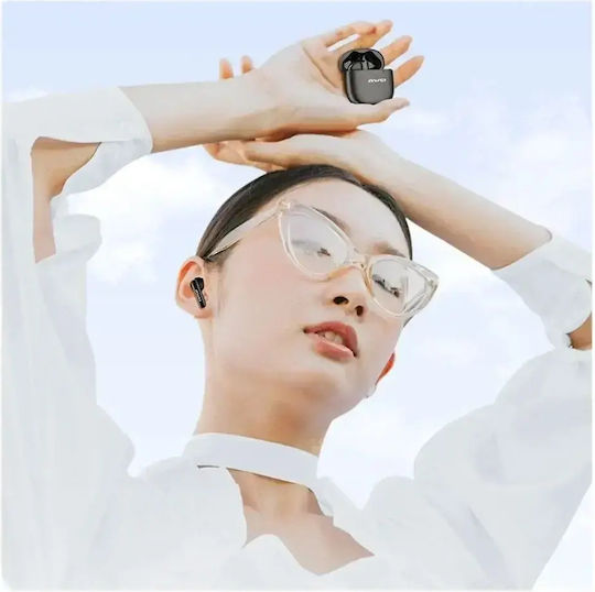 Awei T68 Earbud Bluetooth Handsfree Earphones with Charging Case White view 7