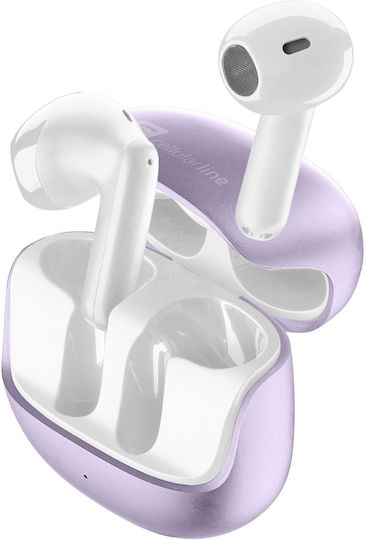 Cellular Line Pure In-ear Bluetooth Handsfree Earphones with Charging Case Purple view 2
