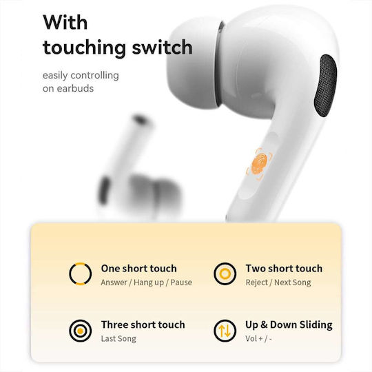 Yesido TWS29 In-ear Bluetooth Handsfree Earphones with Charging Case White view 7
