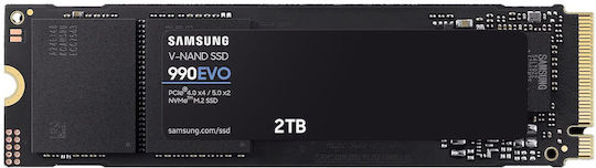 Samsung 990 EVO SSD 2TB M.2 Type with PCI Express 4.0 Connection MZ-V9E2T0BW