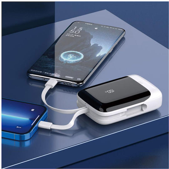 Kakusiga KSC-1076 Power Bank 10000mAh 22.5W with USB-A Port and USB-C Port White vue 2