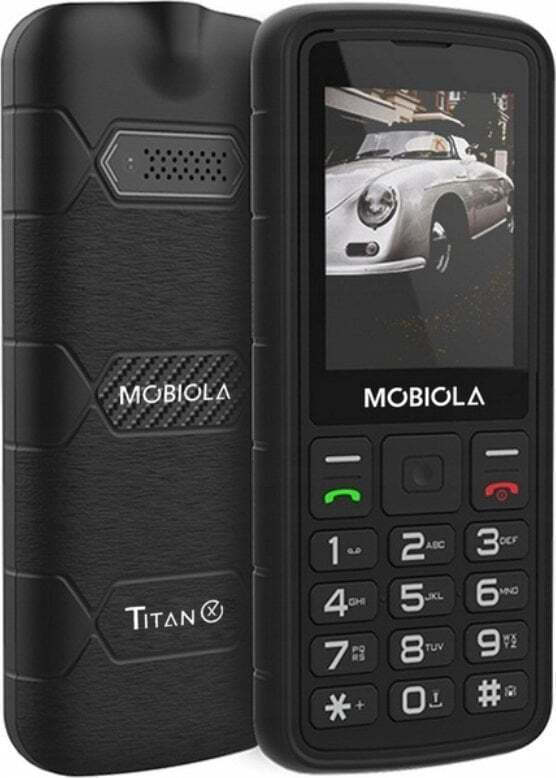 Mobiola MB500 TitanX Dual SIM Resistant Mobile with Buttons Black view 1