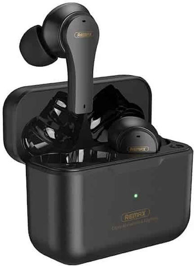 Remax TWS-50i Earbud Bluetooth Handsfree Earphones with Charging Case Black view 2
