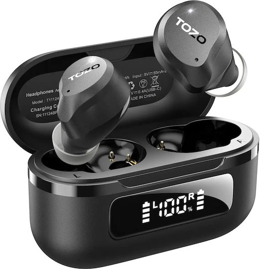 Tozo AeroSound Earbud / In-ear Bluetooth Handsfree Earphones with Sweat Resistance and Charging Case Black view 1