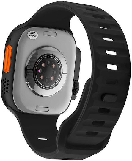 Lee Cooper Square Edge Plus Waterproof Smartwatch with Heart Rate Monitor (Black) view 3