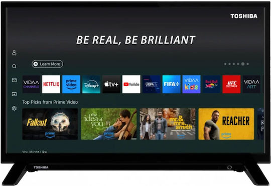 Toshiba Smart Television 24" HD Ready LED 24WV2F63DG HDR (2024) view 9
