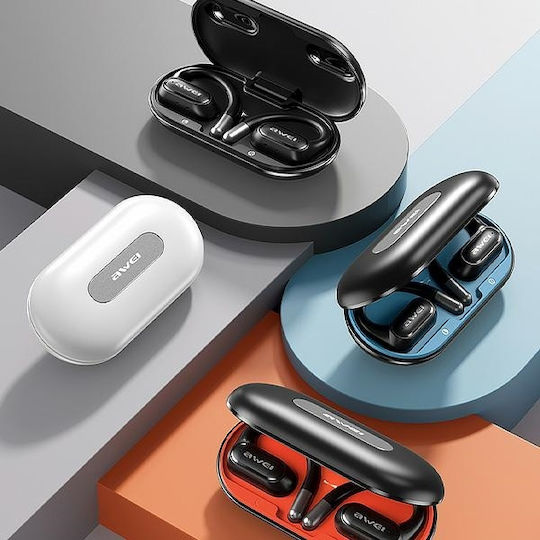 Awei T93 Open Ear Bluetooth Handsfree Earphones with Sweat Resistance and Charging Case Black view 5