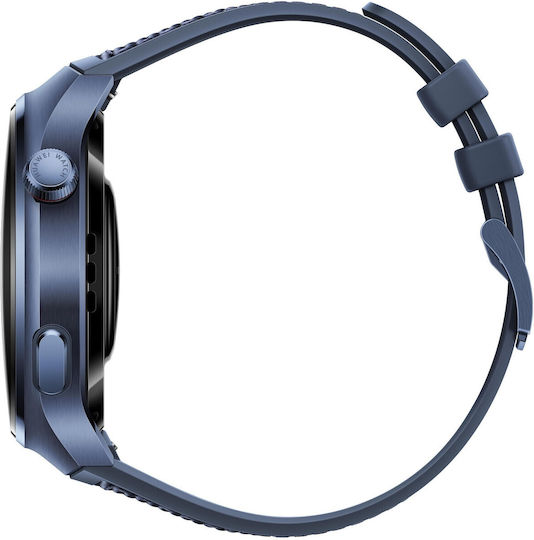 Huawei Watch 4 Pro Stainless Steel 48mm Waterproof with eSIM and Heart Rate Monitor (Blue) view 6