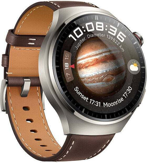 Huawei Watch 4 Pro Stainless Steel 48mm Waterproof with eSIM and Heart Rate Monitor (Dark Brown) view 3