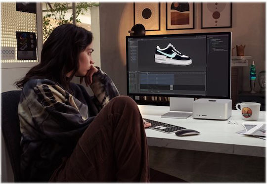Apple Studio Display Monitor 27" 5120x2880 Standard Glass Stand with Height and Tilt Adjustment view 5