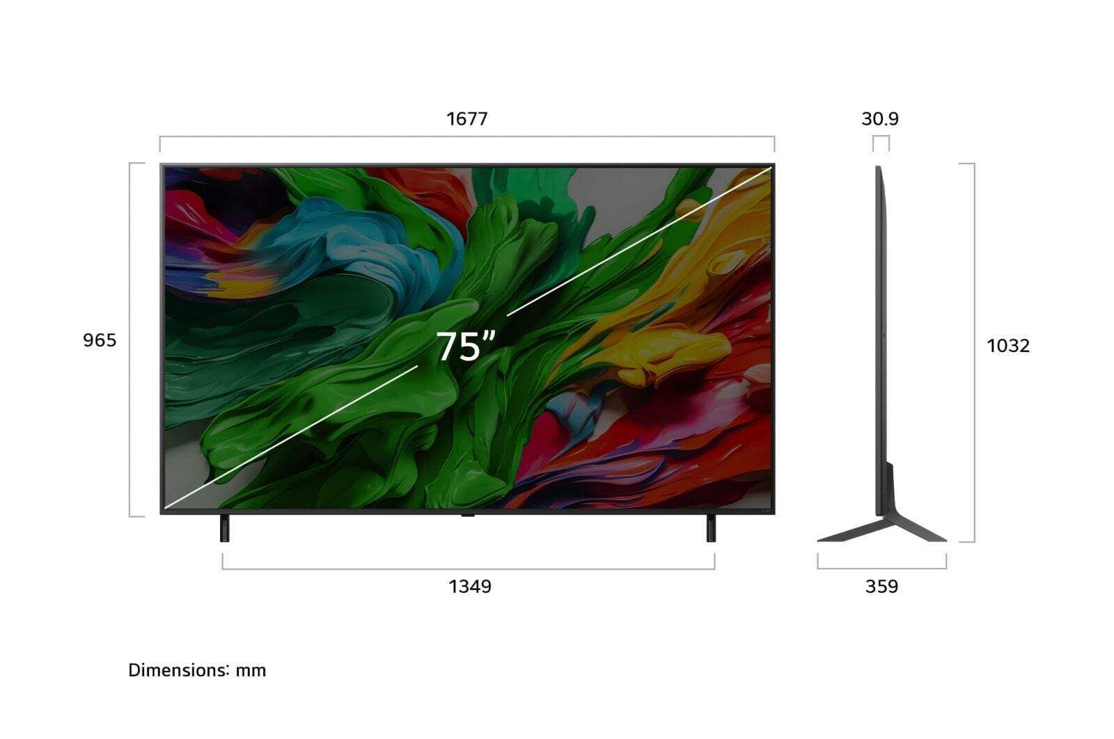 LG Smart Television 75" 4K UHD QNED evo AI QNED87 HDR (2025) view 5