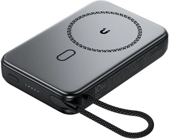 Acefast M24 Power Bank 10000mAh 22.5W with USB-C Port Metal Gray view 2