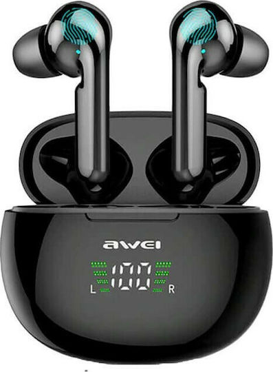 Awei T15P In-ear Bluetooth Handsfree Earphones with Charging Case Black