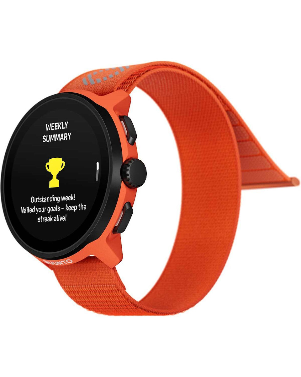 Suunto Run Stainless Steel 46mm Smartwatch with Heart Rate Monitor (Coral Orange) view 5
