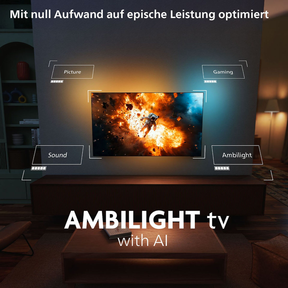 Philips Smart TV 48" 4K UHD OLED 4K Ambilight TV HDR (2025) 48OLED760/12 view 5