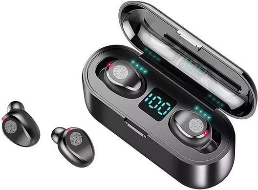Aks-t20 In-ear Bluetooth Handsfree Earphones with Sweat Resistance and Charging Case Black Ansicht 2
