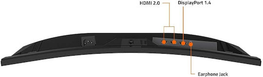 Gigabyte GS27FC VA Curved Gaming Monitor 27" FHD 1920x1080 180Hz Ansicht 2