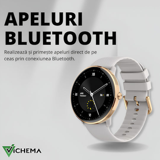 Vichema Tech Smartwatch 1.43 Inch Full Touch Amoled Hd Display Bluetooth 5.3 Ip68 120+ Sports Modes Health Monitoring 200+ Watch Faces Voice Assistant Remote Control Notifications view 4