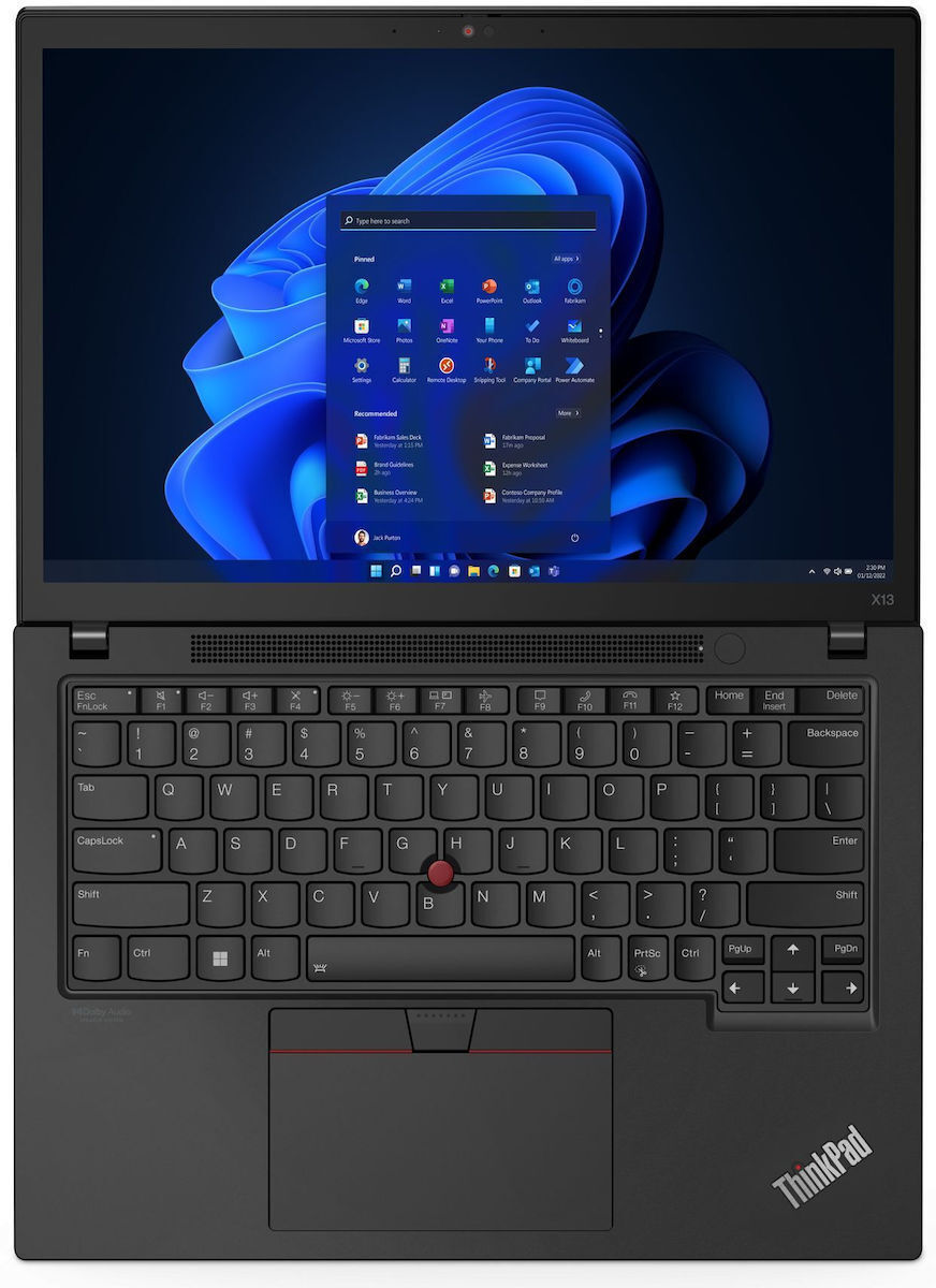 Lenovo ThinkPad X13 Gen 3 (Intel) 13.3" IPS FHD+ (i7-1270P/32GB/256GB SSD/W11 Pro) Thunder Black (US Keyboard) view 6