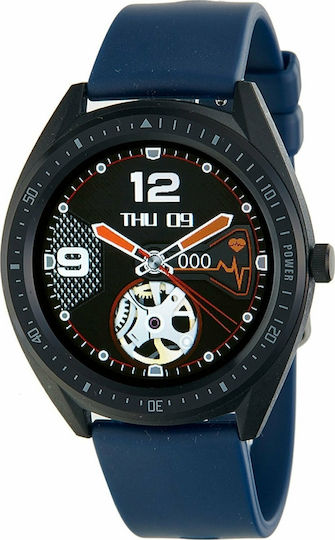 Marea B59003 45mm Smartwatch with Heart Rate Monitor (Blue)