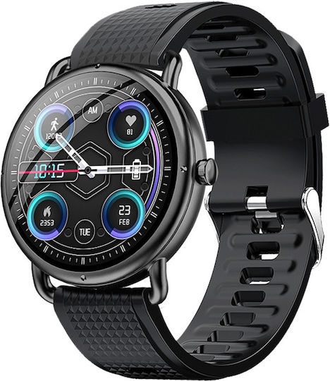 DAS.4 SG65 Smartwatch with Heart Rate Monitor (Black/Black) view 2