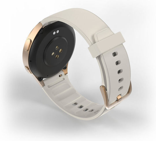 HAMA 8900 Waterproof Smartwatch with Heart Rate Monitor (Gray-Gold) view 2
